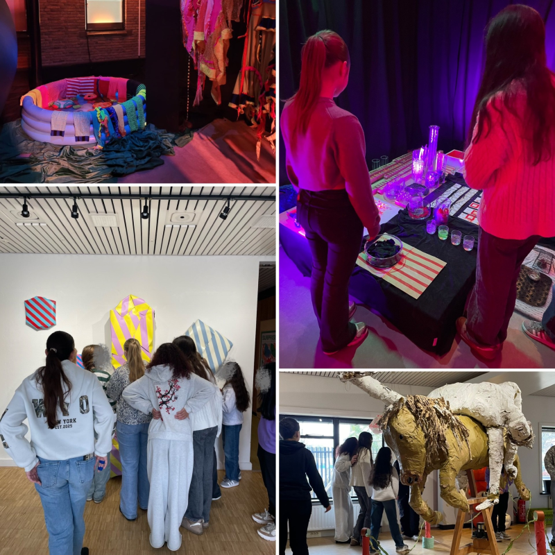 Leerlingen Art&Community op expeditie naar een expositie!