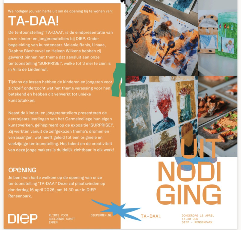 Uitnodiging expositie in Rensenpark