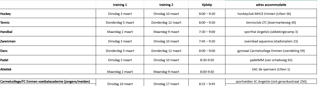 selectiedagen maart 2026 versie 2